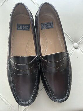 MEN'S NUNN BUSH BROWN PENNY LOAFERS SZ 10.5W